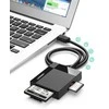 Kortelių skaitytuvas UGREEN CR125 4-in-1 USB 3.0 0.5m (juodas)