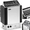 Uniprodo Elektrinė pirties krosnelė su įmontuotu valdymu 8-12 m3 iki 110C 400 V 8 kW sidabrinė-juoda