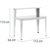Uniprodo Sodo stalas augalams sodinti su lentyna, plieno, 112 x 61 x 109 cm