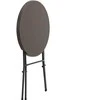 Uniprodo maitinimo stalas sodo sulankstomas apvalus 79 x 110 cm juoda