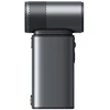 Ventiliatorius Jisulife Mini dmuchawa przenośny wiatrak 5w1 9000mAh USB - tamsiai pilka