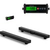 Virtuvinės svarstyklės Steinberg Systems Slydimo šviesos svarstyklės skaitmeninis LCD Bluetooth 1500 / 0,5kg 100 x 10 cm