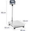 Virtuvinės svarstyklės Steinberg Systems Pramoninės platforminės svarstyklės 40 x 50 cm 120 kg / 0,005 kg