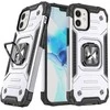 Wozinsky Dėklas šarvuotas dėklas iPhone 14 magnetiniam laikikliui Ring Armor sidabrinė