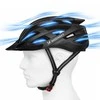 Dviratininko šalmas MTB Wozinsky su odpinanym daszkiem i tylną lampką USB 57-62 cm - juoda