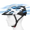 Dviratininko šalmas MTB Wozinsky su odpinanym daszkiem i tylną lampką USB 54-57 cm - juoda-balta
