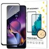 Wozinsky Grūdintas stiklas 9H viso ekrano Motorola Moto G54 su juodu Full Glue rėmeliu