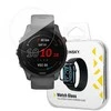 Dėklas Grūdintas stiklas 9H viso ekrano Garmin Forerunner 255 su juodas Full Glue rėmelis