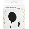 Wozinsky 15W Wireless Qi2 belaidis įkroviklis – juodos spalvos
