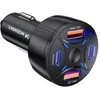 Wozinsky WLS-04 60W Car Charger 2xUSB-C 2xUSB-A - Juodas
