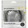 Wozinsky AUX kabelis kampinis (vyriškas-vyriškas) mini jack kabelis 2 m juodas