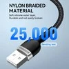 Wozinsky WNBAL1 USB-A / Lightning 2.4A kabelis 1 m – juodos spalvos