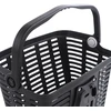 Wozinsky WKR-PK plastikas handlebar bicycle basket - juodas