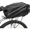 Wozinsky Bike Trunk Bag with Long Strap and Expandable Side Pockets - Juodas