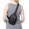 Wozinsky WMS-W1 Unisex Mini Shoulder Bag Atsparus vandeniui Dual-Compartment for Phone - Juodas