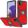 Dėklas Wozinsky Šarvuotas dėklo dangtelis + magnetinis laikiklis Samsung Galaxy A22 4G Ring Armor raudonas