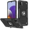 Dėklas Wozinsky Šarvuotas dėklo dangtelis + magnetinis laikiklis Samsung Galaxy A22 4G Ring Armor juodas