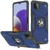 Dėklas Wozinsky Šarvuotas korpuso dangtelis + magnetinis laikiklis Samsung Galaxy A22 4G Ring Armor mėlynai