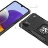Wozinsky Šarvuotas dėklas su dangteliu + magnetinis laikiklis Samsung Galaxy A22 4G Ring Armor, sidabrinis