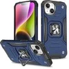 Dėklas Wozinsky Pancerne etui su laikikliu na palec do iPhone 15 Plus Ring Armor mėlyna