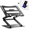 Wozinsky WRS-CPY75DSB nešiojamo kompiuterio stovas Aluminum – juodos spalvos