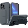 Dėklas Wozinsky Silikonowe etui su podstawką iPhone 13 Pro Max Kickstand Case tamsiai mėlyna
