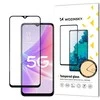 Wytrzymałe grūdintas stiklas 9H na cały ekran Realme Narzo 50 su ramką Case Friendly juoda
