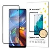 Wozinsky Durable grūdintas stiklas 9H viso ekrano Motorola Moto E32 su Frame Case Friendly juoda