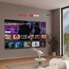 YABER T1 Pro, mini WiFi Projektorius su sukiojamu stovu, Full HD 1080P, 220 ANSI lumens, Creme