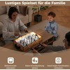Bonideco Select Stalo futbolas, įskaitant 2 futbolo kamuolius ir LED lemputę, medinis futbolo stalas, mini futbolo žaidimų stalas