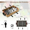 Bonideco Select Stalo futbolas, įskaitant 2 futbolo kamuolius ir LED lemputę, medinis futbolo stalas, mini futbolo žaidimų stalas