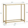 Konsolinis stalas 80x30x75cm., auksinės/baltos spalvos