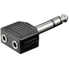 Adapteris audio 2x Jack 3,5mm - Jack 6,35mm Goobay