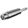 Goobay AV adapteris XLR adapteris, 6,35 mm AUX stereo lizdo kištukas prie XLR lizdo