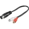Garso adapteris DIN 5 kontaktų kištukas - 2x RCA Cinch Goobay