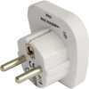 Goobay 94028 World to EU Travel Adapteris, kelionių adapteris (UK, US, IT, CH, į EU), Juoda