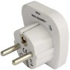 Goobay 94028 World to EU Travel Adapteris, kelionių adapteris (UK, US, IT, CH, į EU), Juoda