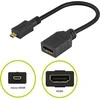 Goobay 58683 microHDMI - HDMI adapteris - 15cm