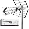 „Spacetronik“ DVB-T/T2 EOS PRO kombo UHF+VHF LTE 5G Juoda