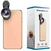 Apexel Du telefono objektyvai plataus kampo 120 makro 10x