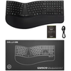 Belaidė ergonominė klaviatūra GM909, juoda