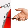 Conotech Susuktos poros LAN kabelis, cat.5e, U/UTP, PE, 305m, CU, juodas, išorinis