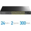 Šakotuvas Komutatorius - Cudy GS1028PS2 24-uostis Gigabit PoE Juodas