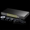 Šakotuvas Valdomas komutatorius - Cudy GS2028PS4 L2 Gigabit Ethernet PoE 1U Juodas