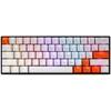 „Delux KM36 RGB“ mechaninė klaviatūra, baltai oranžinė.