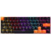 „Delux KM36 RGB“ mechaninė klaviatūra, juodos ir oranžinės spalvos.