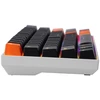 „Delux KM36 RGB“ mechaninė klaviatūra, juodos ir oranžinės spalvos.