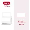 Etiketės B serijos Niimbot 45x20 mm 320 vnt. Baltos, 2 vnt. pakuotėje