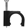 Flop uchwyt kabla apvalus JUODA Goobay 100x 9mm