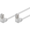 Goobay LAN Patchcord Kabelis CAT 5E F/UTP 2x90 Baltas 3m